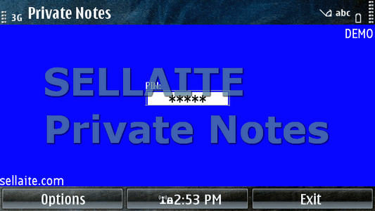 Screenshot Private Notes - mobile app